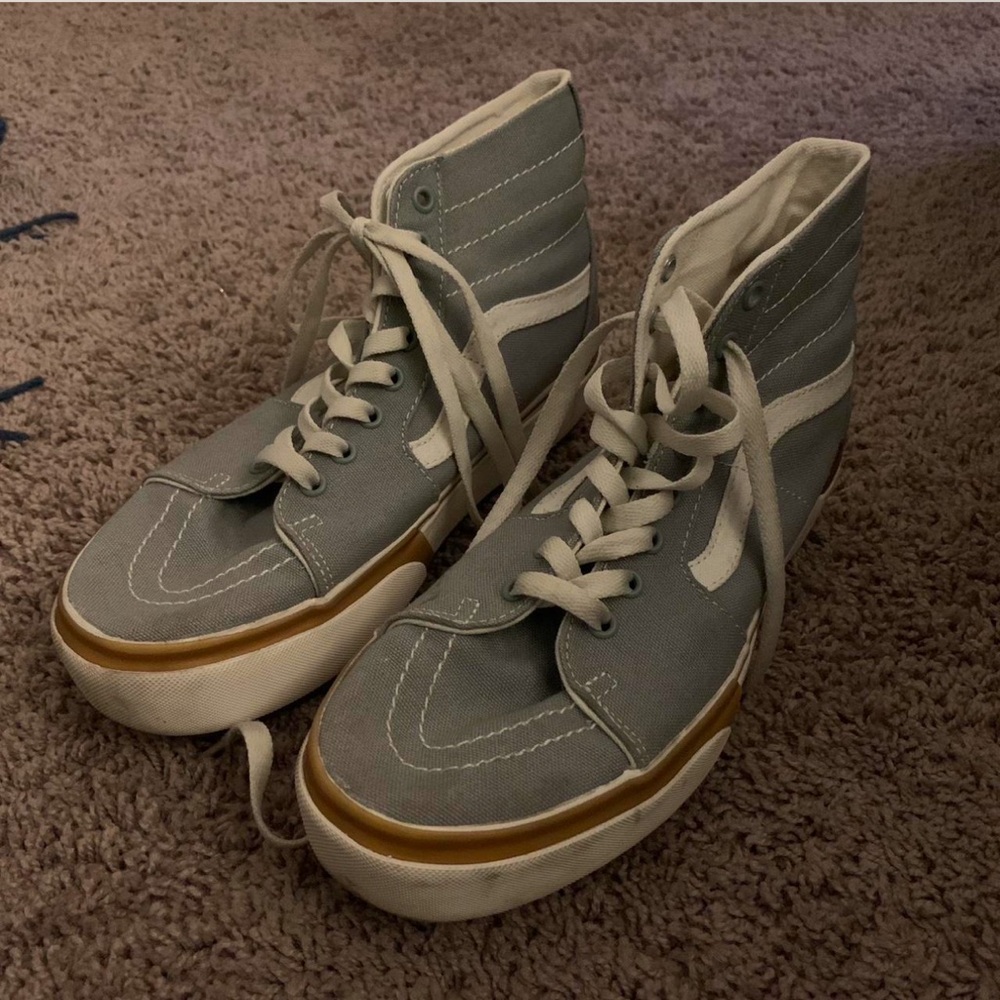 powder blue sk8 hi tapered stacked vans